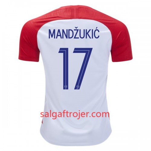 Kroatien Fodboldtrøjer Mandzukic 17 Hjemmebanesæt VM 2018 Kroatien Fodboldtrøjer Mandzukic 17 Hjemmebanesæt VM 2018